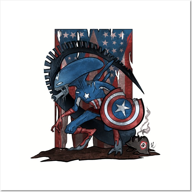 CaptainXenamerica Wall Art by lauracooper